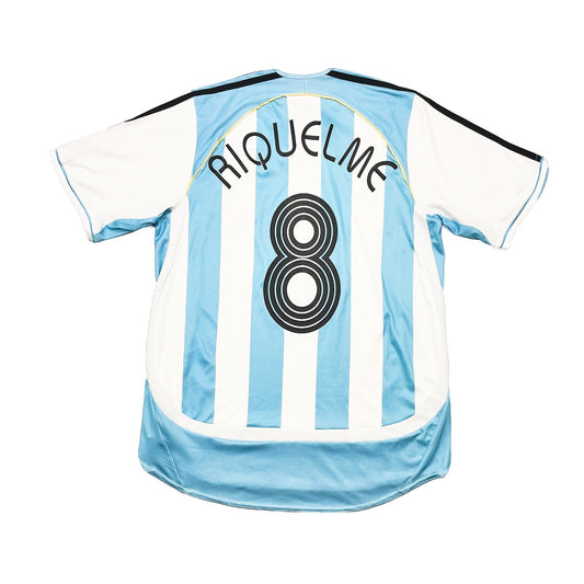2005/07 Argentina Riquelme #8 Home Shirt (M) Adidas