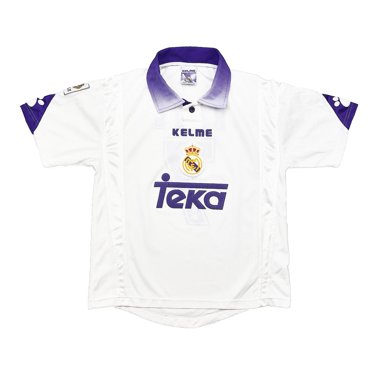 1997/98 Real Madrid Raul #7 Home Shirt (XS) Kelme