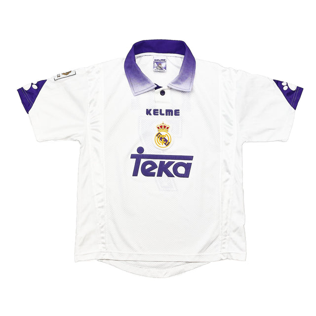 1997/98 Real Madrid Raul #7 Home Shirt (XS) Kelme