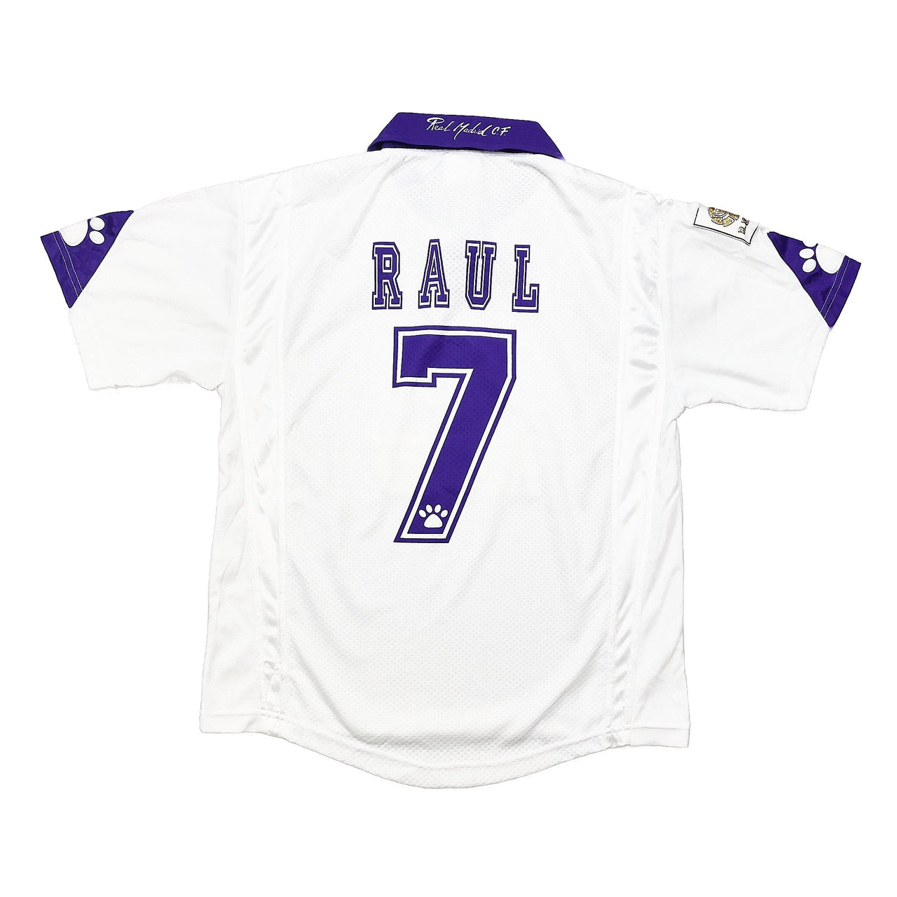 1997/98 Real Madrid Raul #7 Home Shirt (XS) Kelme