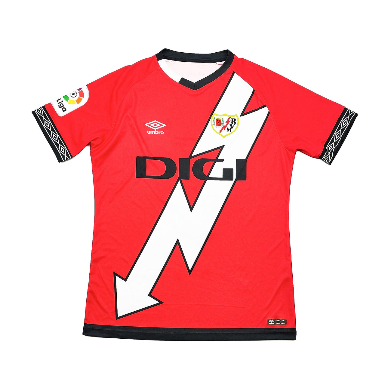 CULT KITS | 2022/23 RAYO VALLECANO COMESANA #6 *MATCH WORN* HOME SHIRT (L) UMBRO