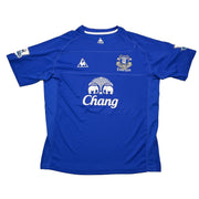 2010/11 Everton Distin #15 *Match Issue* Heimtrikot (XL) Le Coq
