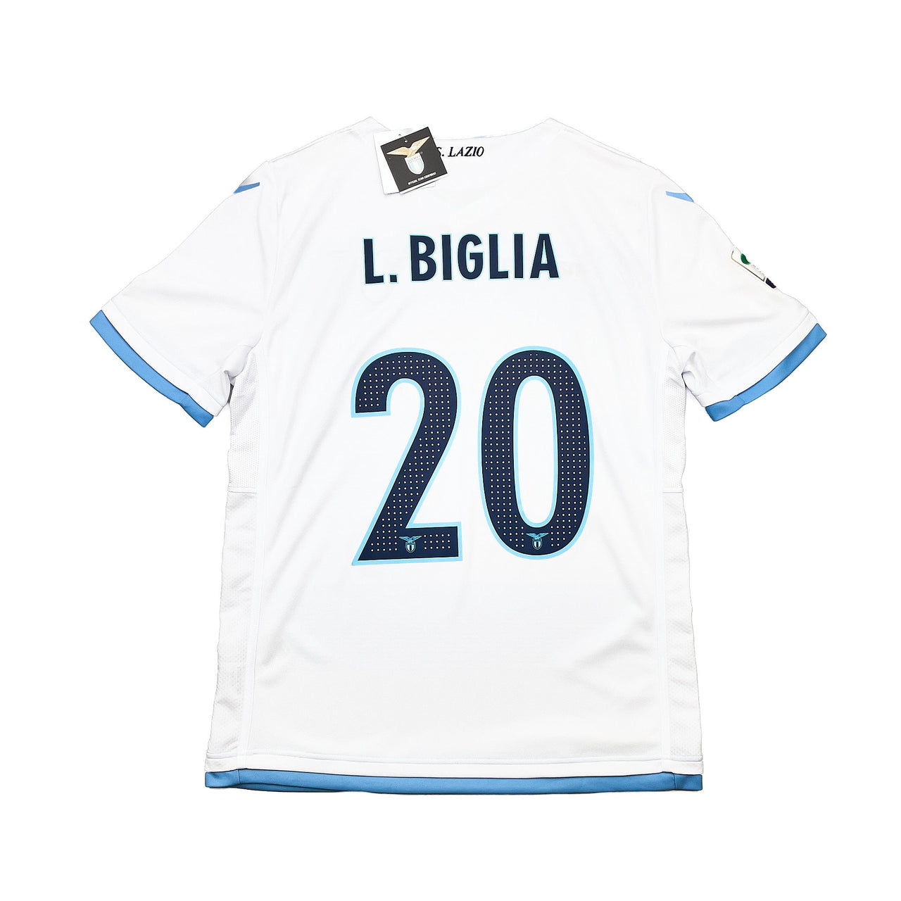 2016/17 LAZIO BIGLIA #20 *BNWT* THIRD SHIRT (XL) MACRON