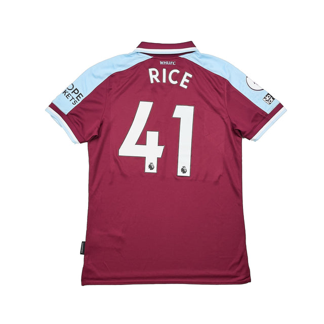 CULT KITS | 2021/22 WEST HAM RICE #41 *MATCH WORN* HOME SHIRT
