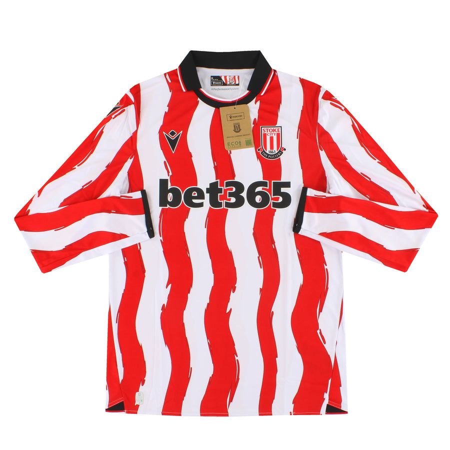 2025-26 Stoke City Macron Heimtrikot Langarm *NEU*