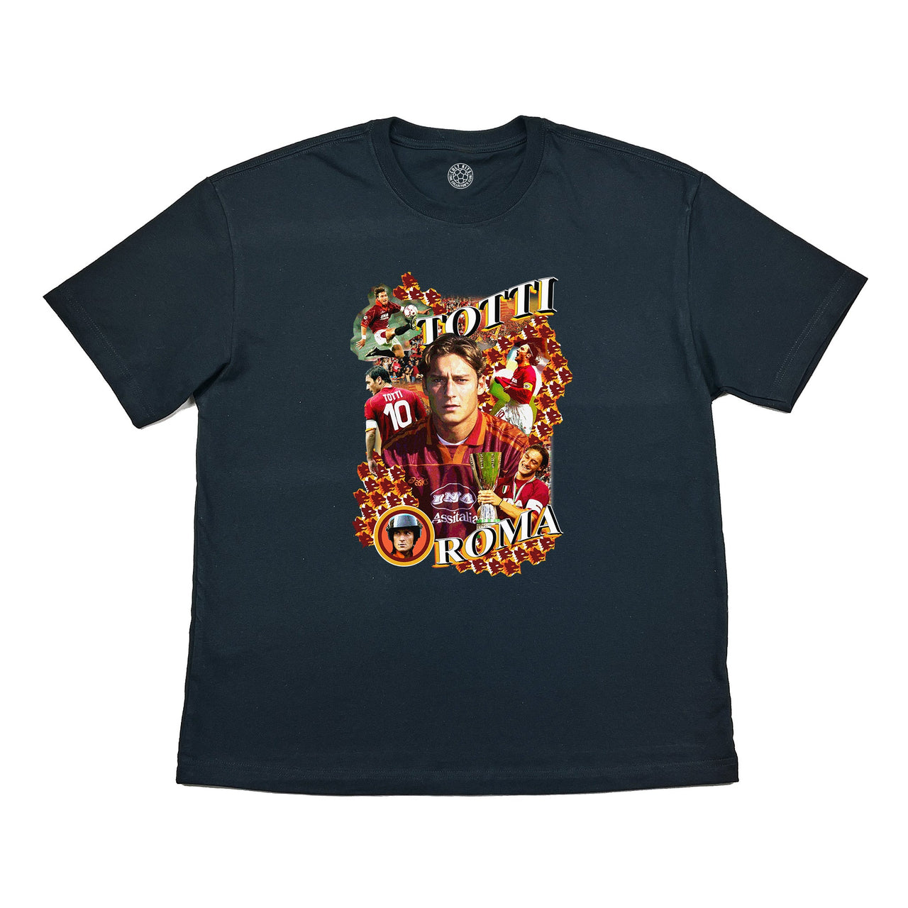 ROMA TOTTI BOOTLEG TEE, Cult Kits, Large / Roma / Black