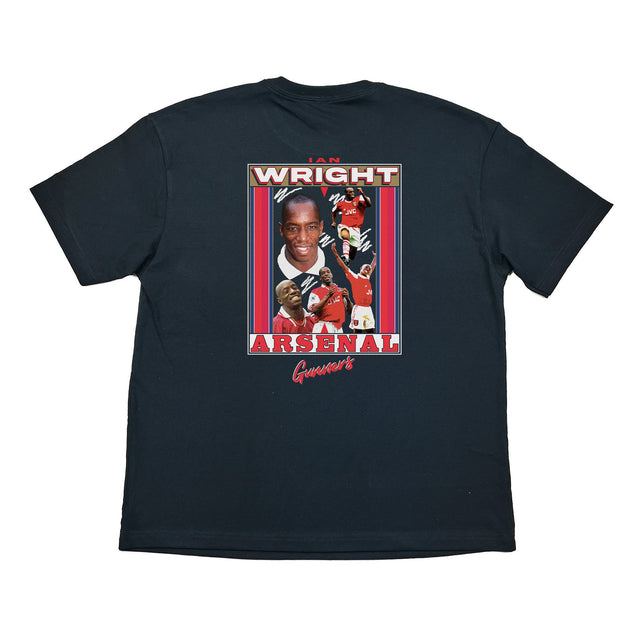 ARSENAL IAN WRIGHT BOOTLEG TEE, Cult Kits, Small / Arsenal / Black