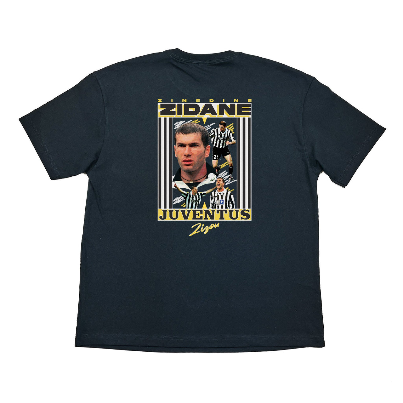 JUVENTUS ZIZOU BOOTLEG TEE, Cult Kits, Medium / Juventus / Black