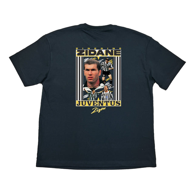 JUVENTUS ZIZOU BOOTLEG TEE, Cult Kits, Medium / Juventus / Black