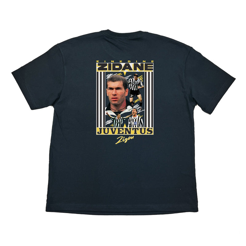 JUVENTUS ZIZOU BOOTLEG TEE, Cult Kits, XXL / Juventus / Black