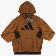 adidas Hoodie mit "Badge Of Sport"-Logo, Braun *NEU IN OVP* L