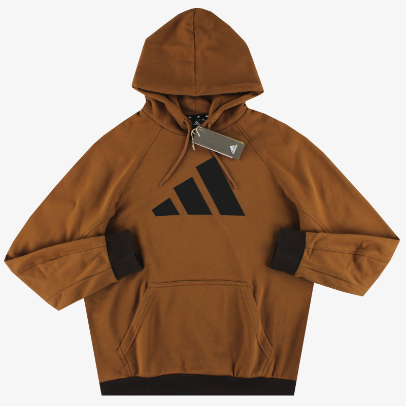 adidas Hoodie mit "Badge Of Sport"-Logo, Braun *NEU IN OVP* L