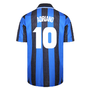 1998 Inter Milan Score Draw Home Shirt (M) (Excellent) (ADRIANO 10)_1