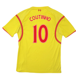 Liverpool 2014-15 Away Football Shirt (Very Good) (COUTINHO 10)_1