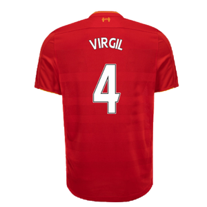 Liverpool 2016-17 Home Football Shirt (Excellent) (VIRGIL 4)_1