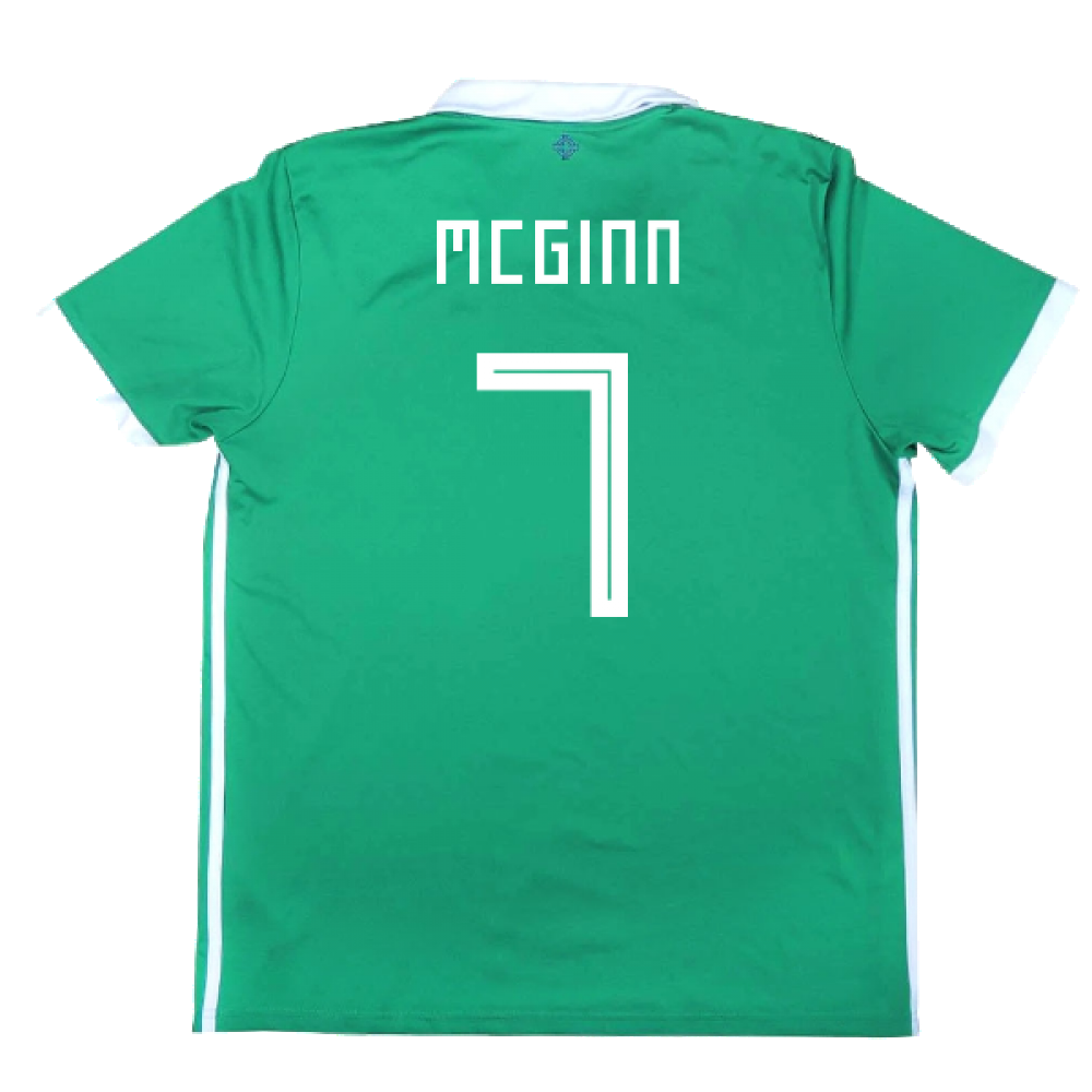 2017-2018 Northern Ireland Home Shirt ((Very Good) L) (McGinn 7)_2