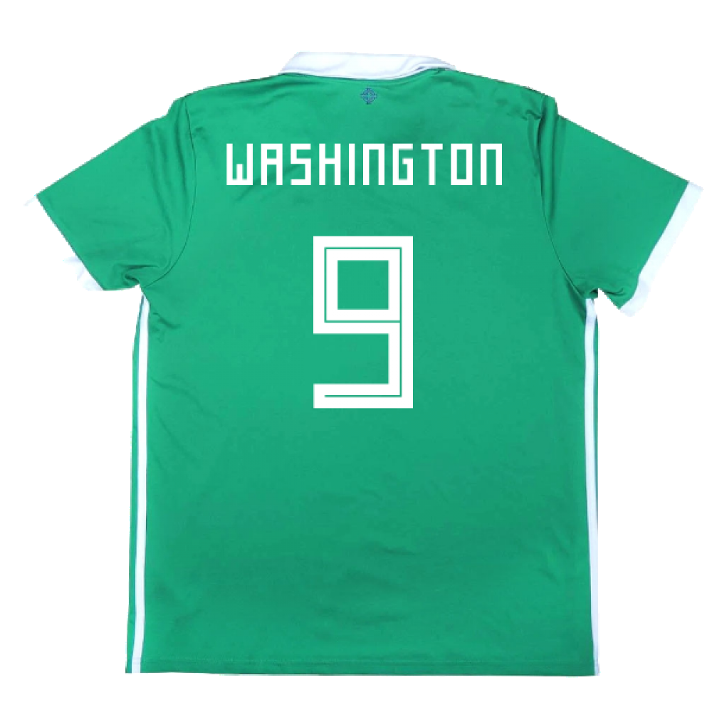 2017-2018 Northern Ireland Home Shirt ((Very Good) L) (Washington 9)_2