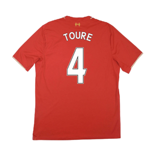 Liverpool 2015-16 Home Shirt ((Excellent) L) (Toure 4)_2