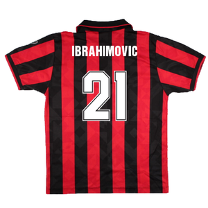 AC Milan 1994-96 Home Shirt (M) (Excellent) (Ibrahimovic 21)_1