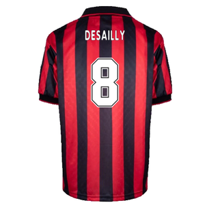 AC Milan 1996-97 Retro Home Shirt (M) (DESAILLY 8) (Excellent)_1