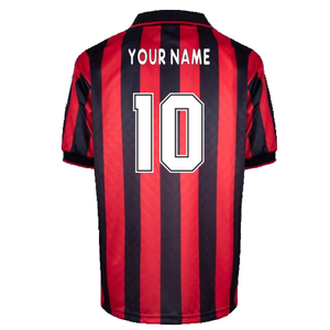 AC Milan 1996-97 Retro Home Shirt (M) (Your Name 10) (Excellent)_1