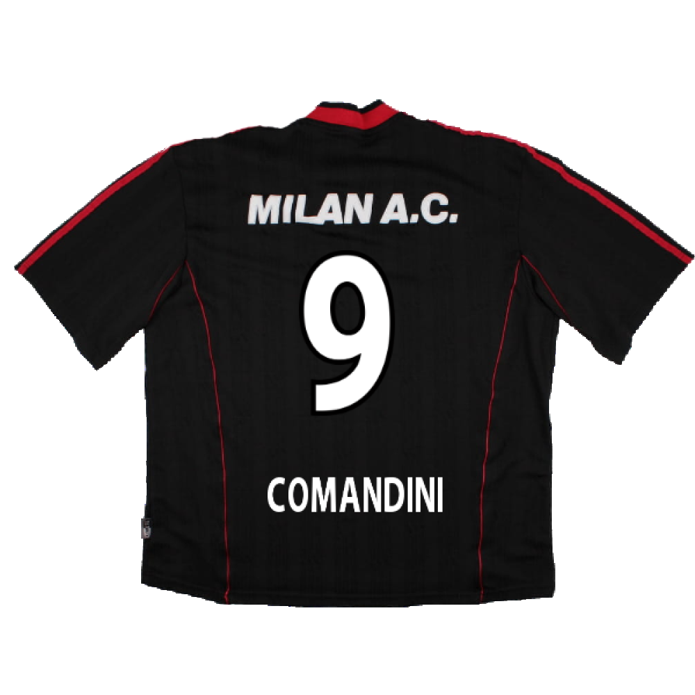 AC Milan 2000-01 Adidas Training Shirt (XL) (Comandini 9) (Good)_1