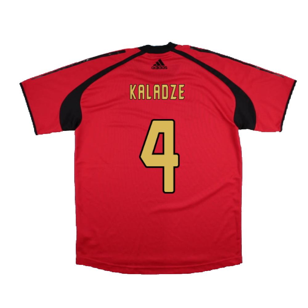 AC Milan 2004-05 Adidas Champions League Training Shirt (L) (Kaladze 4) (Very Good)_1