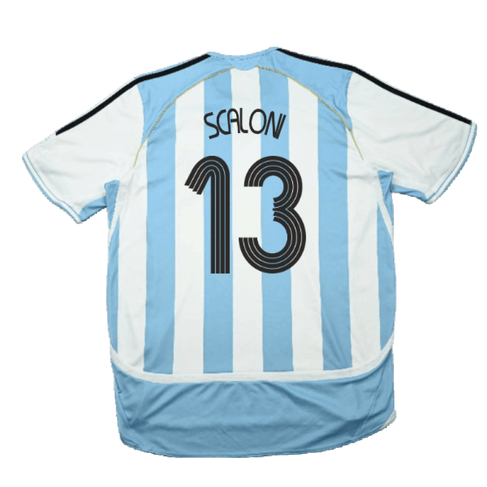 Argentina 2006-2007 Home Shirt (Good) (Scaloni 13)_1
