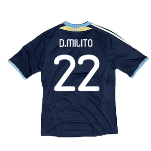 Argentina 2011-2012 Away Shirt (Good) (D.Milito 22)_1