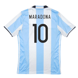 Argentina 2016-17 Home Shirt (Excellent) (MARADONA 10)_1