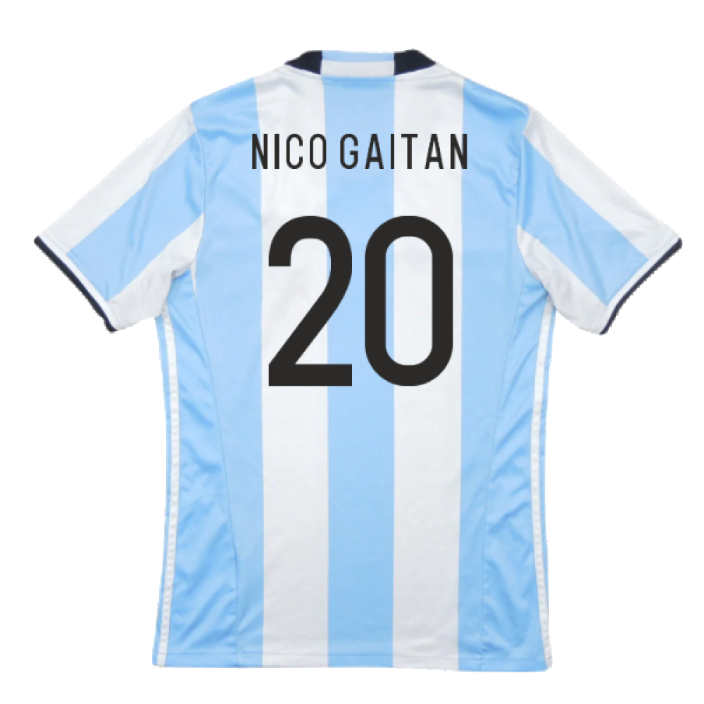 Argentina 2016-17 Home Shirt (Excellent) (Nico Gaitan 20)_1