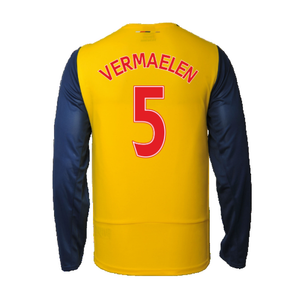 Arsenal 2014-15 Away Long Sleeve Shirt (L) (Vermaelen 5) (Excellent)_1