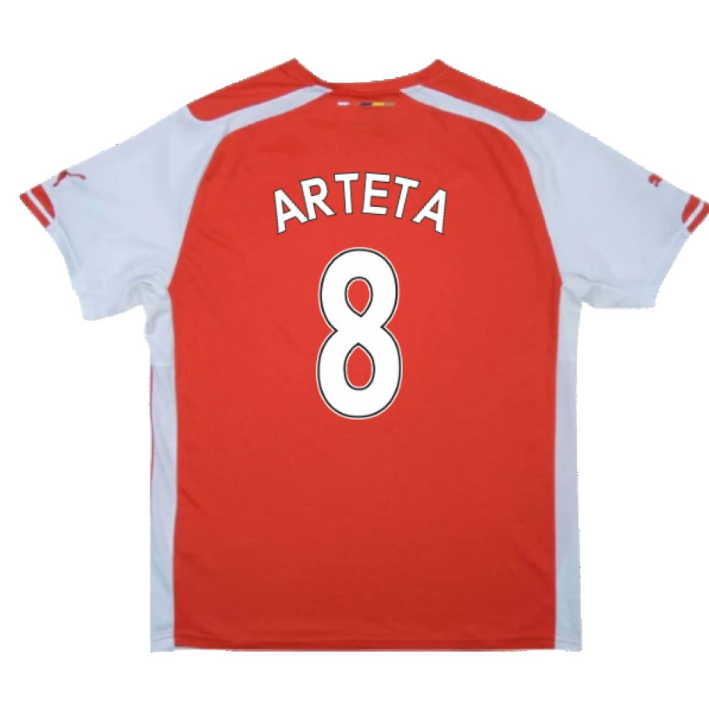 Arsenal 2014-15 Home Shirt (L) (Arteta 8) (Very Good)_1