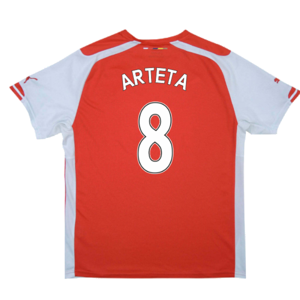 Arsenal 2014-15 Home Shirt (S) (Very Good) (Arteta 8)_1