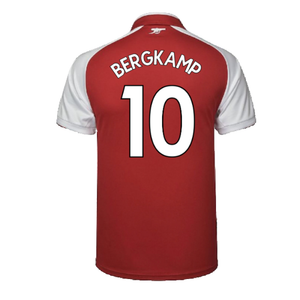 Arsenal 2017-18 Home Shirt (XS) (Very Good) (Bergkamp 10)_1