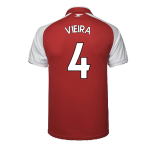 Arsenal 2017-18 Home Shirt (Very Good) (Vieira 4)_1