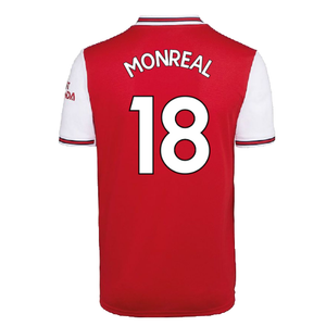 Arsenal 2019-20 Home Shirt (S) (Good) (MONREAL 18)_1