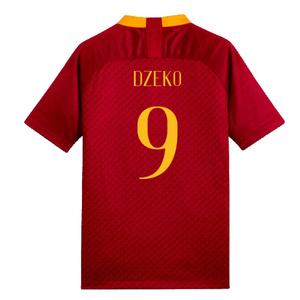 AS Roma 2018-19 Home Shirt (Mint) (Dzeko 9)_1