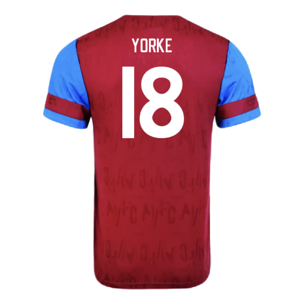 Aston Villa 1992 Home Shirt (XL) (Excellent) (Yorke 18)_1