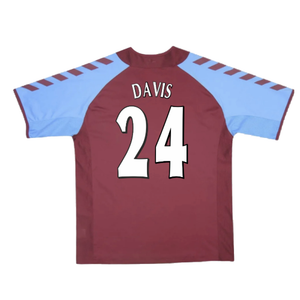 Aston Villa 2004-05 Home Football Shirt (Excellent) (Davis 24)_1