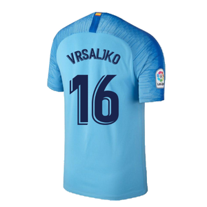 Atletico Madrid 2018-19 Away Shirt (M) (Good) (Vrsaljko 16)_1