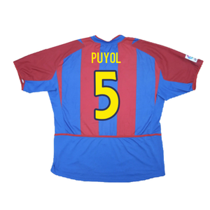 Barcelona 2002-2003 Home Shirt (XL Boys) (Good) (Puyol 5)_1