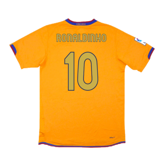 Barcelona 2006-07 Away Shirt (L) (Good) (Ronaldinho 10)_1