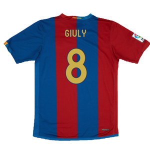 Barcelona 2006-07 Home Shirt (S) (Good) (Giuly 8)_1