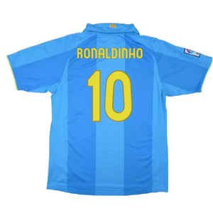 Barcelona 2007-08 Away Shirt (XXL) (Excellent) (Ronaldinho 10)_1