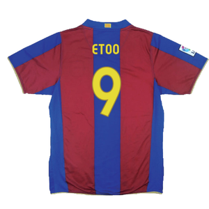 Barcelona 2007-08 Home Shirt (S) (Excellent) (Etoo 9)_1