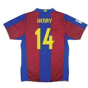 Barcelona 2007-08 Home Shirt (L) (Excellent) (Henry 14)_1