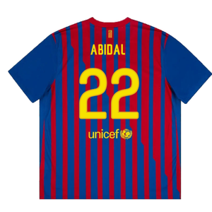 Barcelona 2011-12 Home Shirt (LB) (Good) (Abidal 22)_1