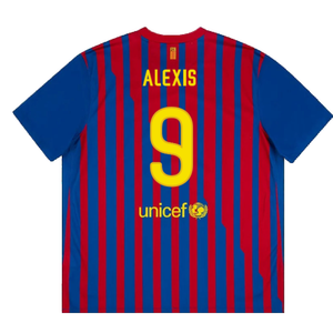 Barcelona 2011-12 Home Shirt (L) (Excellent) (Alexis 9)_1