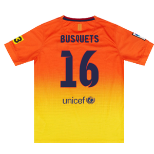 Barcelona 2012-13 Away Shirt (Very Good) (Busquets 16)_1